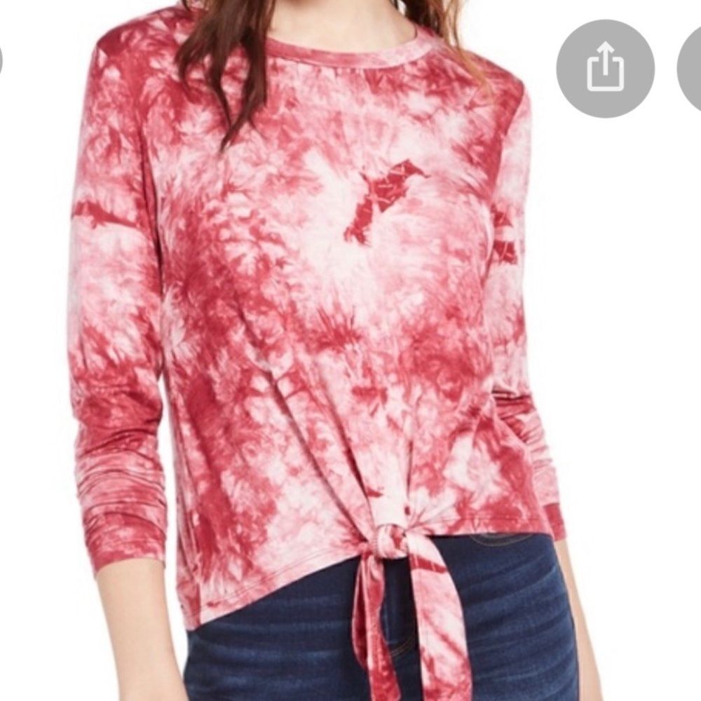 SELF❤️E tie-dye tie front top Size XL
